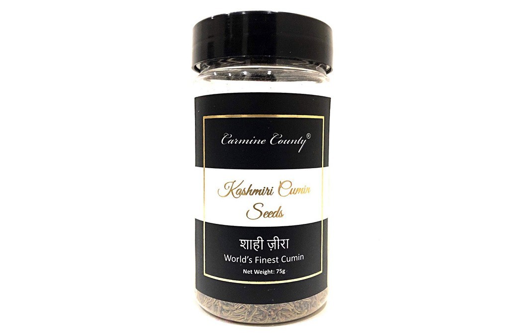 Carmine County Kashmiri Cumin Seeds    Jar  75 grams